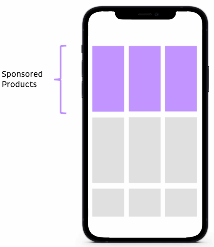 Darstellung Onsite Retail Media auf Mobile